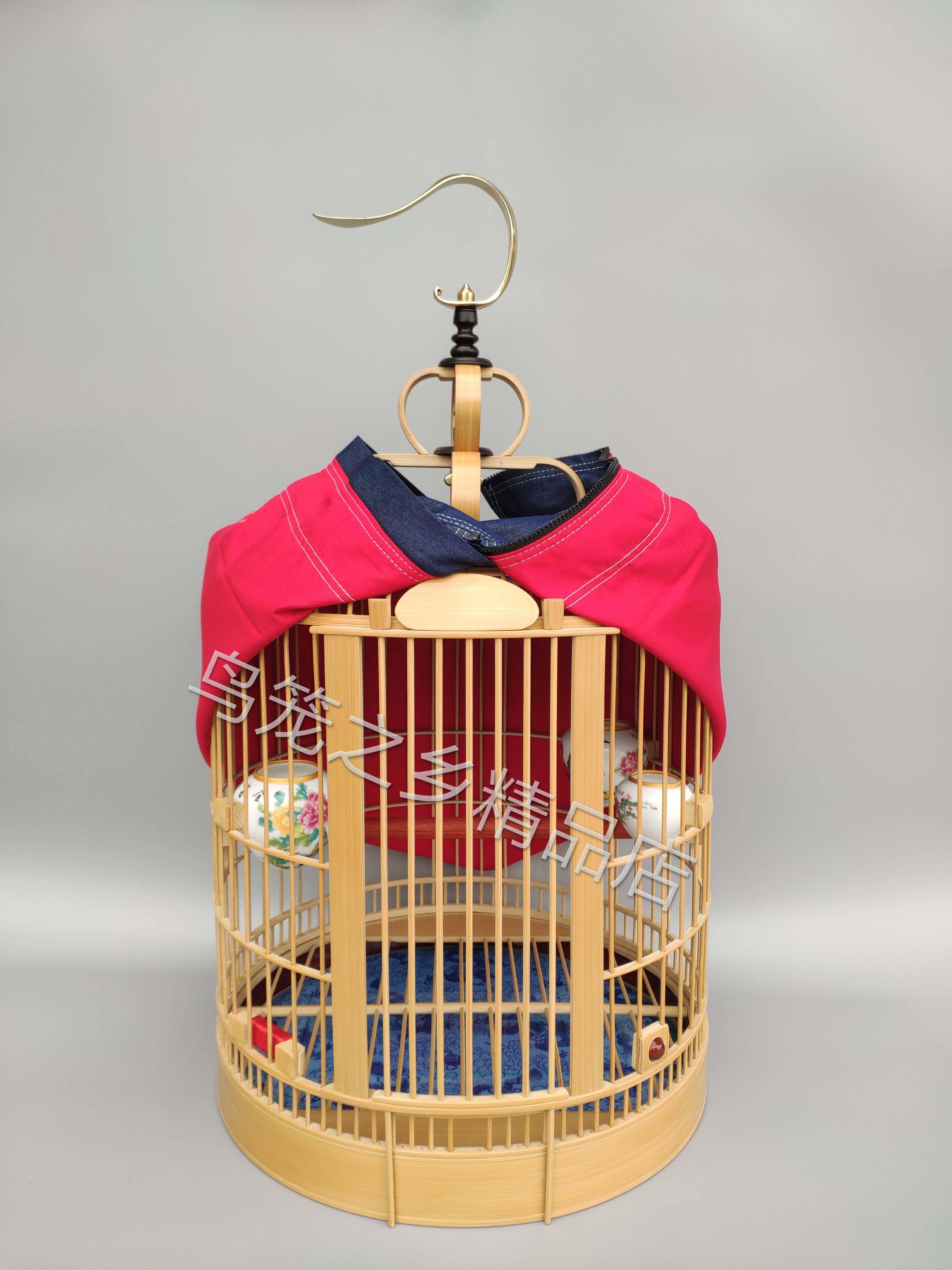 Sichuan Cage Painting Brow Chengdu Cage Pure Handmade Bamboo Bird Cage Boutique Painting Sichuan Cage Full Set of Qi