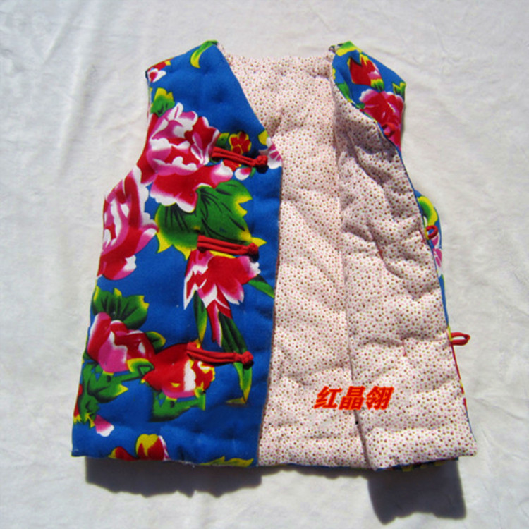 Original design Northeast large flower cloth handmade pure cotton baby cotton Machioding as a child pure cotton canon shoulder 100 lap Machia