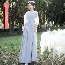 Violin playing dress Female evening dress 18-year-old new atmospheric temperament piano concert dress female