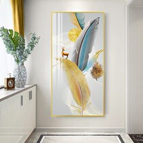 Entrance decorative painting Golden Avenue hanging painting Duplex floor aisle Corridor end living room wall Kyocera background wall