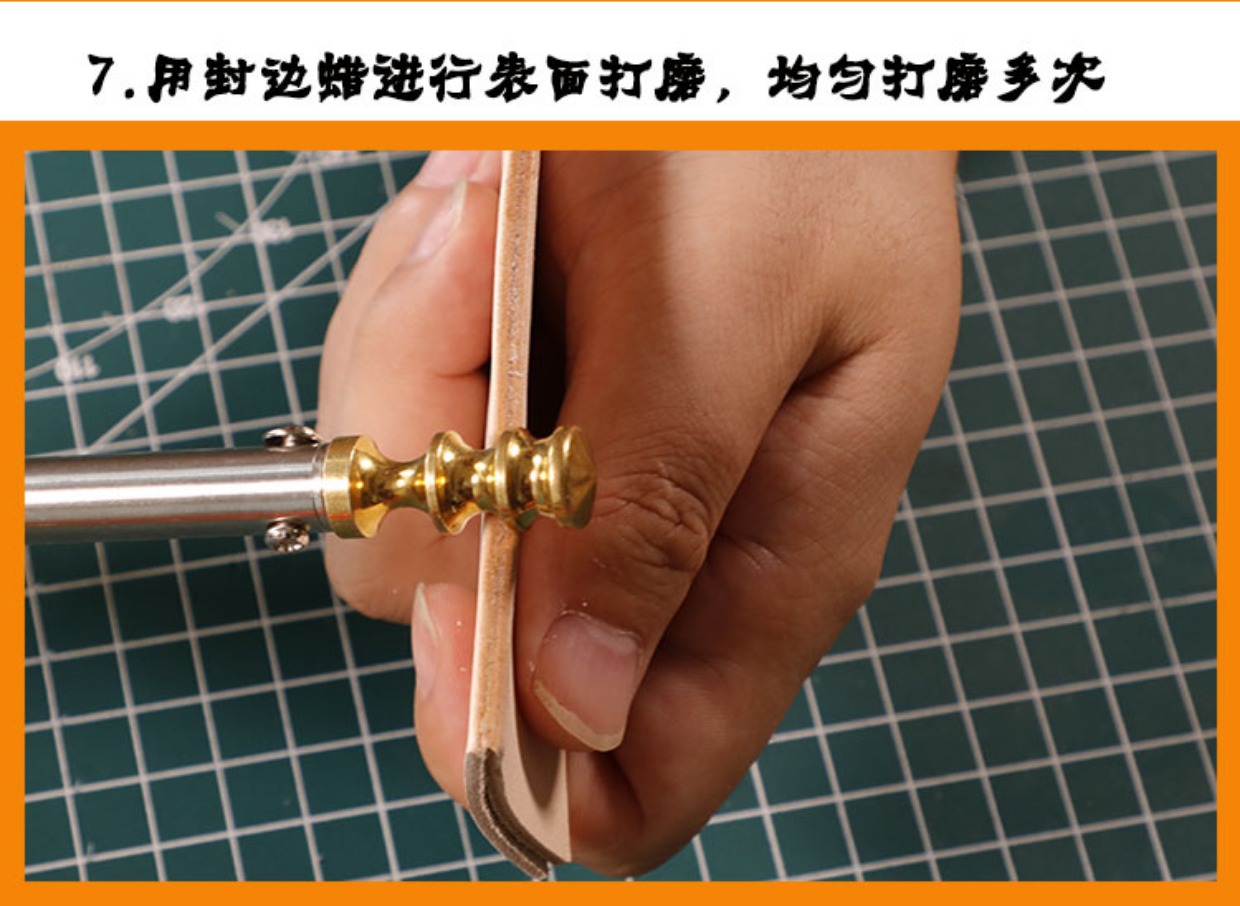 da và da da cụ chà nhám tay diy Cạnh mài đánh bóng sáp sáp sáp sáp Columbus viền - Công cụ & vật liệu may DIY nút áo kim loại