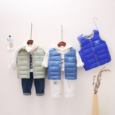 秋冬新款儿童羽绒棉马甲