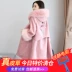 Xử lý áo lông cừu nữ 2018 mới mùa đông giữa thời trang dài lông cáo Lông xù lông cừu cashmere áo khoác lót lông cừu Faux Fur