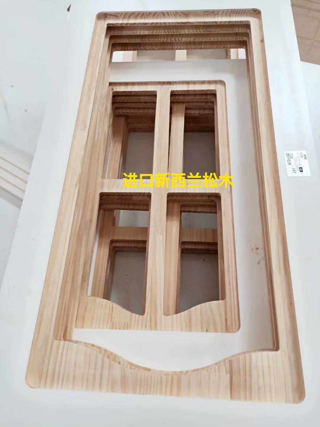 Imported New Zealand Pine Wood Base Material Wardrobe Door Full Solid Wood 20 Cm Film Pressure Door Wine Cabinet Bookcase Whole Cabinet Door Sub environmentally friendly