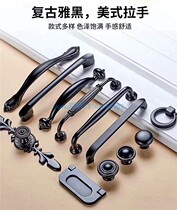 Pure black handle Fuji white wardrobe handle Fuji black bronze cabinet handle