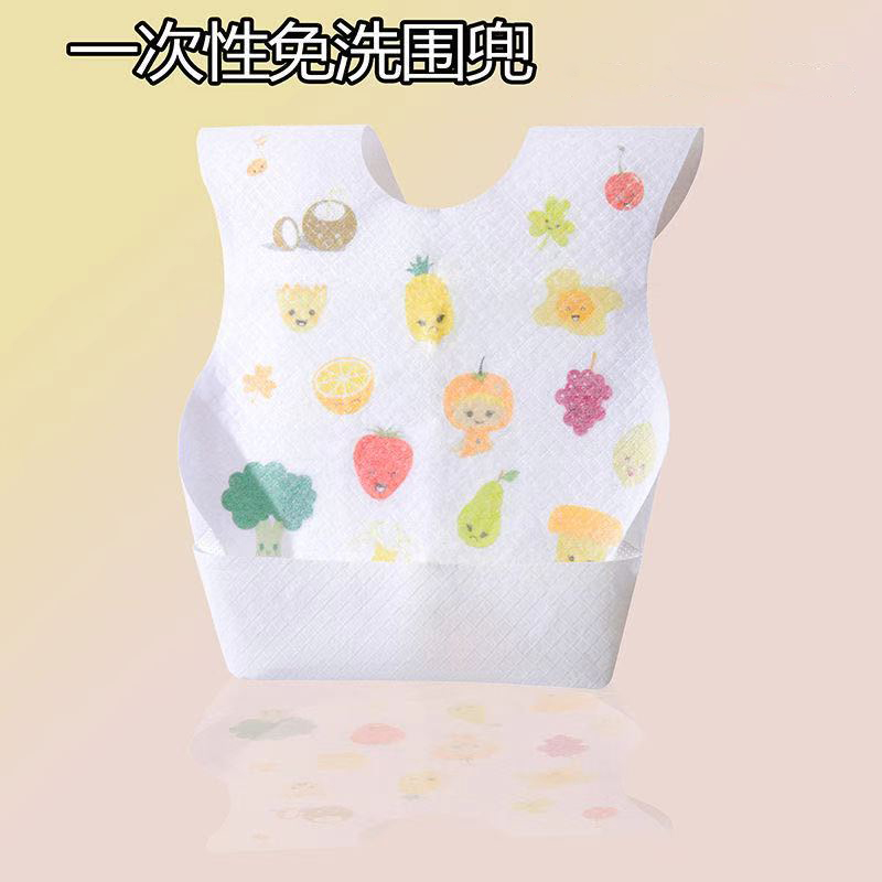 Disposable bib baby eating bib baby waterproof eating anti-dirty artifact children eat independently without washing