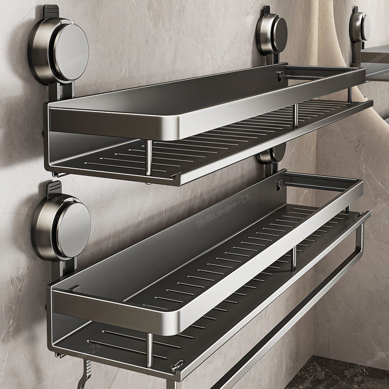 吸盤ラック 浴室トイレ パンチフリー洗面台 壁掛けトイレ トイレ収納ラック