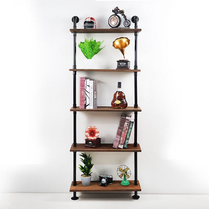 Loft Industrial Fengshui Pipe Wall Place Frame Solid Wood Living Room Wall Frame Wall Frame Bedroom Floor Frame