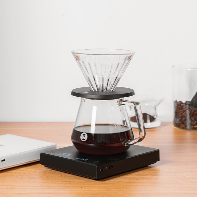 Taimo Black Mirror BASIC+ coffee scale electronic scale Electronic hand brewing appliance ພິ​ເສດ​ເຄື່ອງ​ມື​ການ​ຊັ່ງ​ນໍ້າ​ຫນັກ​ຂອງ​ເມັດ​ກາ​ເຟ