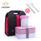 hộp com giữ nhiệt zojirushi 4 ngăn Hộp đựng đồ ăn trưa kiểu Nhật Bản Hộp cơm trưa hai lớp cách nhiệt cách ly Hộp đựng đồ ăn bằng lò vi sóng - Hộp cơm điện sưởi ấm hộp cơm điện lock&lock ejr226ivy