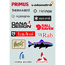Players equip outdoor camping sticker Batafish RAB Arctic fox DD old man head Moss snow peak