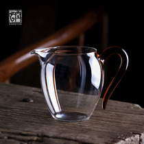  Kongyun Japanese-style Xiangxue high temperature resistant glass fair cup High-end Kung Fu tea set Tea filter integrated tea dispenser set