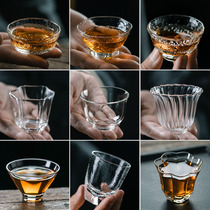  Kongyun Japanese-style glass tea cup Kung Fu tea with hammer pattern teacup Master single cup high temperature resistant transparent personal female