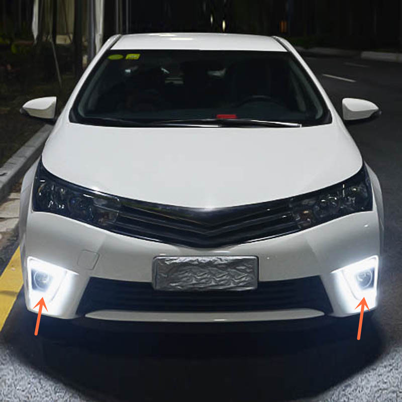 for toyota corolla 2014 2015 white led daytime running fog 2014 toyota corolla lights