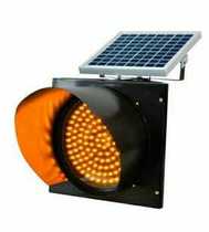 Solar Yellow Flashing Lights Red Slow Frequency Flashing Lights Junction Safety Warning Lights Traffic LED Bursting Lights Construction Signal Lights