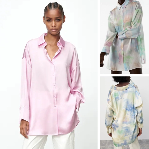 Zara, летний лонгслив, рубашка, косплей, оверсайз