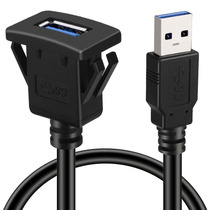 卡扣式USB3.0高速数据延长线汽车轮船房车车载面板单口行车记录仪