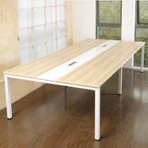 Office furniture simple panel size meeting table and chair simple modern long table reception desk desk