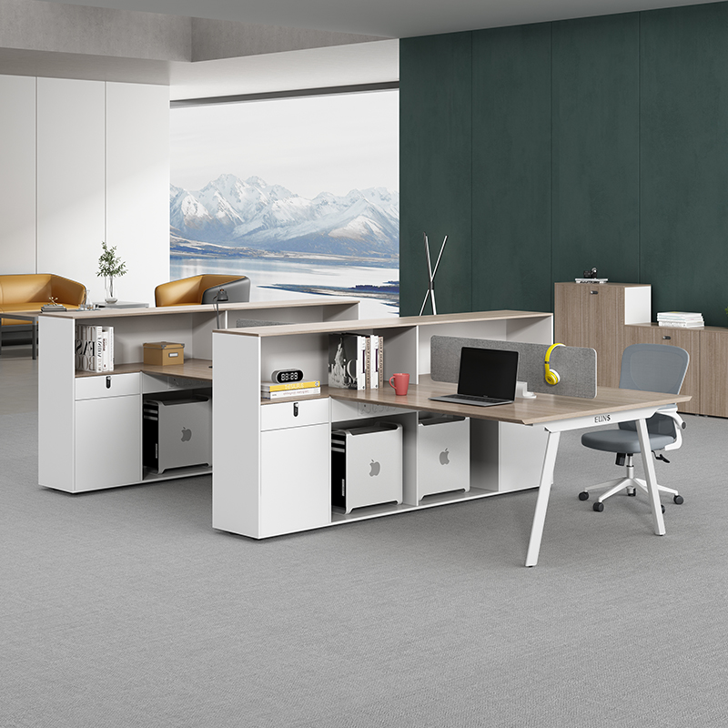 Staff Desk Chair Combo Screen Staff Position Working Table Office Holder 6 Four 4 People with a minimalist Hyundai