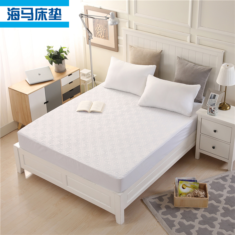High-end dustproof pure cotton fitted sheet thickened quilted single piece non-slip fixed cotton bed cover Simmons mattress protector