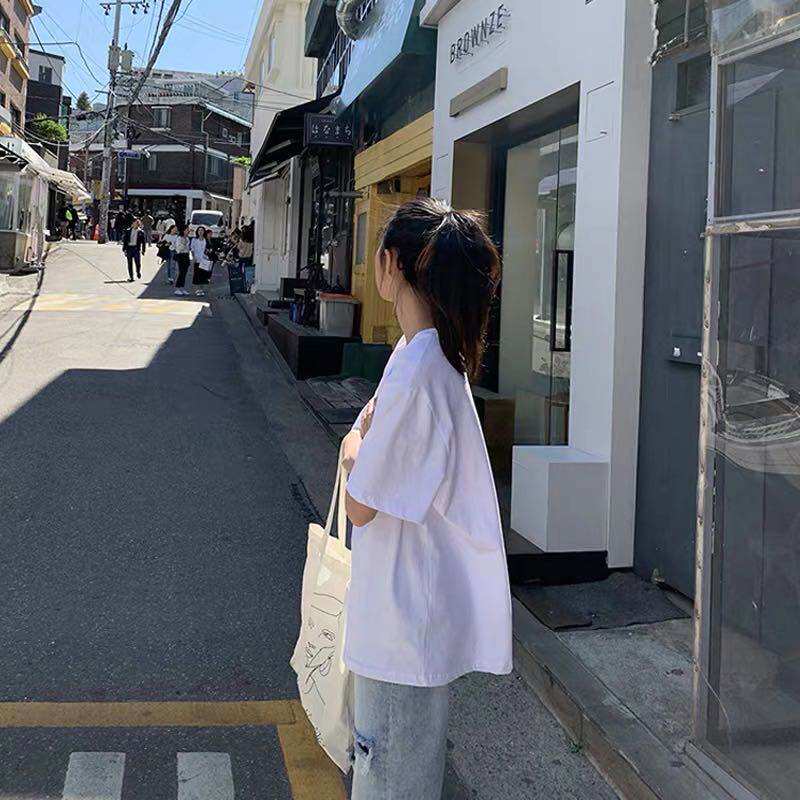 夏季纯棉刺绣短袖T恤 图3