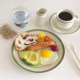 Japanese and Korean ins style tableware, breakfast plate, dessert plate, fish plate, steak plate, western dish, oval plate, nordic creative plate