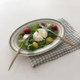 Japanese and Korean ins style tableware, breakfast plate, dessert plate, fish plate, steak plate, western dish, oval plate, nordic creative plate