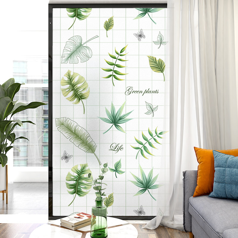 Balcony Windows Window Flowering Glass Stickers Living-room Makeup Room Shading Anti-Light Opaque Bathrooms Frosted Film