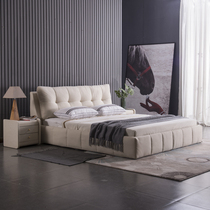 Nordic cloth bed double simple modern 1 8 m m light luxury master bedroom wedding bed removable and washable small apartment technology cloth bed