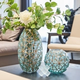 Легкая роскошная современная минималистская стеклянная цветочная бутылка орнамент домашние украшения для гостиной симуляция цветочной вставки контейнер