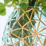 Легкая роскошная современная минималистская стеклянная цветочная бутылка орнамент домашние украшения для гостиной симуляция цветочной вставки контейнер