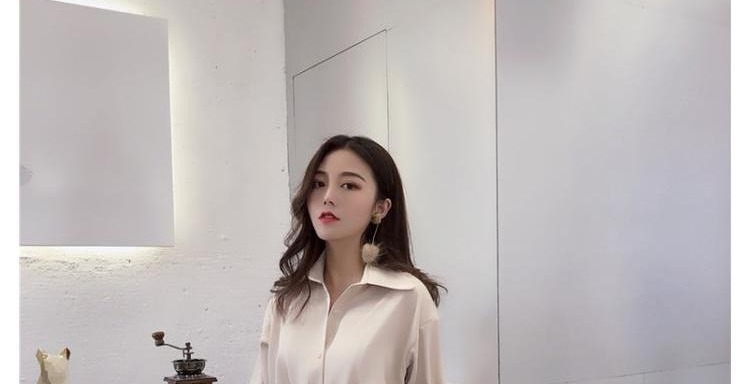 Áo sơ mi tay dài nữ lười gió 2019 xuân hè mới retro áo phông sang trọng đậm chất Hàn Quốc mang phong cách Hồng Kông các kiểu áo sơ mi đẹp