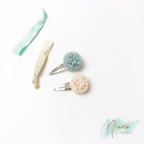 NIONIO STUDIO Korea imported handmade yarn ball baby hair clip