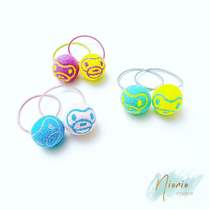 NIONIO STUDIO Japanese little monkey hair ring with wool felt childrens monkey hair ring hair accessories