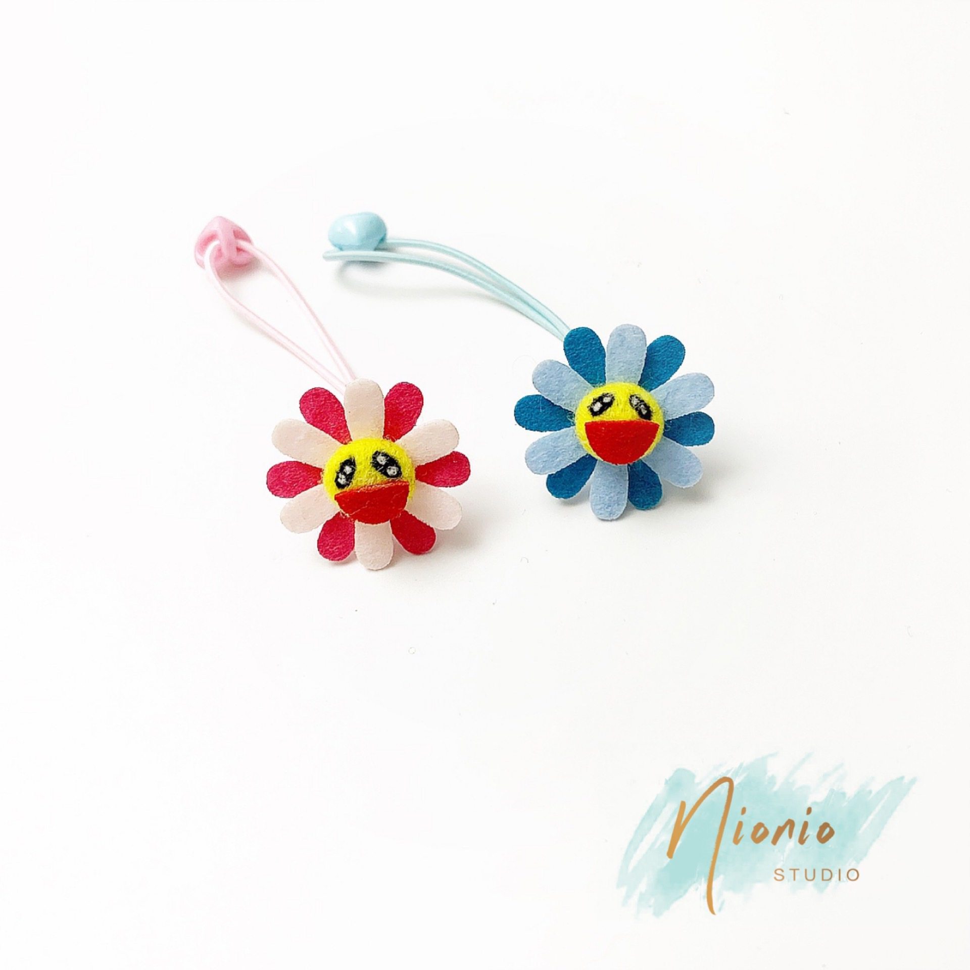 mymininionio imported pure handmade children's hair ring non-woven sunflower hair ring