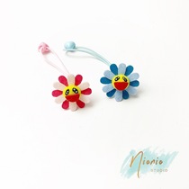 mymininionio imported pure handmade childrens hair ring non-woven sun flower hair ring