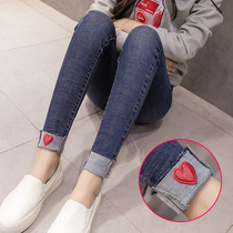 Pregnant women pants 2020 Spring and Autumn wear fashion skinny jeans small feet pants autumn and winter leggings trousers women