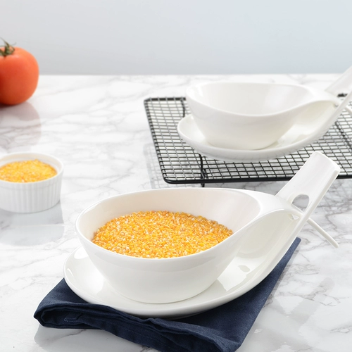 Pure White Creative Western Restaurant Ceramics Stable Soup Soup Bowl Soup Soup Mow