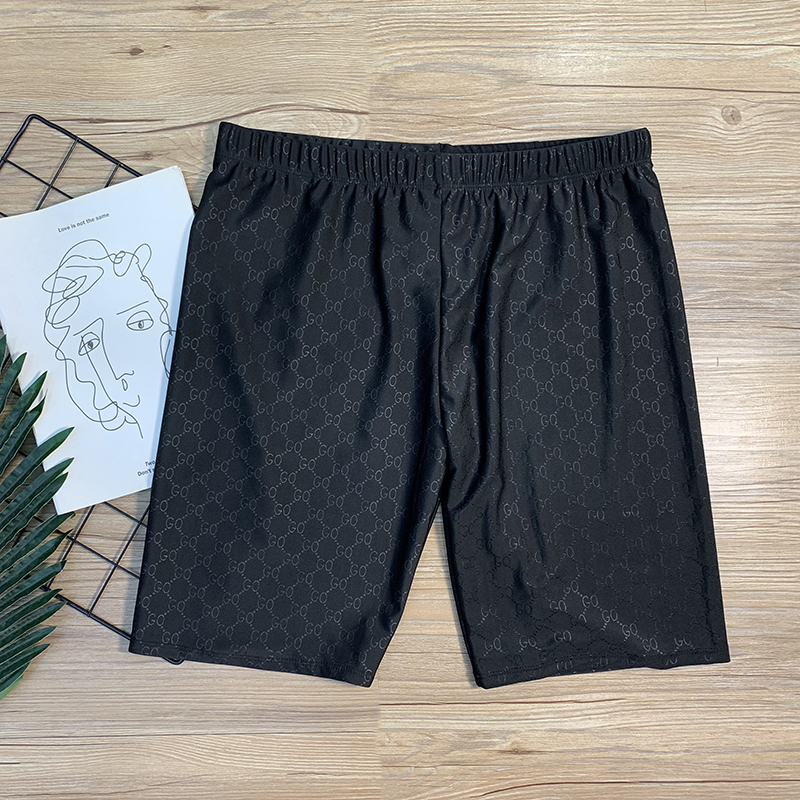 Swimming pants men's 50% speed dry anti-embarrassment conservative flat angle large size loose men's swimsuit kit swimming cap suit