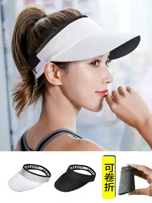 Increase and widen sports empty top hat quick-drying beach sunshade sunscreen Marathon running tennis roll folding soft cornice men and women