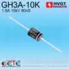 HVGT original GH3A-10K high frequency fast recovery high voltage rectifier diode 1 5A10KV 80nS