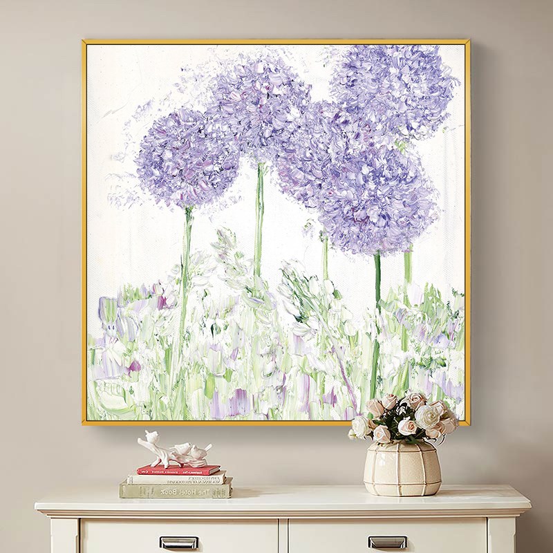 Hand-painted decorative oil painting light luxury corridor dining room living room bedside decoration painting porch sofa background wall scenery painting