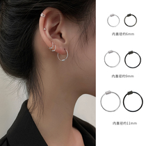 Ear ring female temperament Korean silver ear ring small ear buckle female sterling silver ear ring 2021 new trend ear bone ring ear bone nail