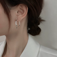 Изогнутая серебряная игла для влюбленных, серебро 925 пробы