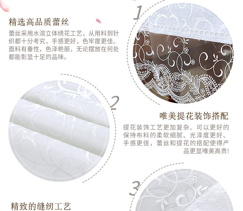 Châu Âu không thấm nước ren trắng khăn trải bàn Hàn Quốc vải ghế bao gồm ren cà phê bàn ​​cờ cờ trang trí pad khăn ăn khách sạn