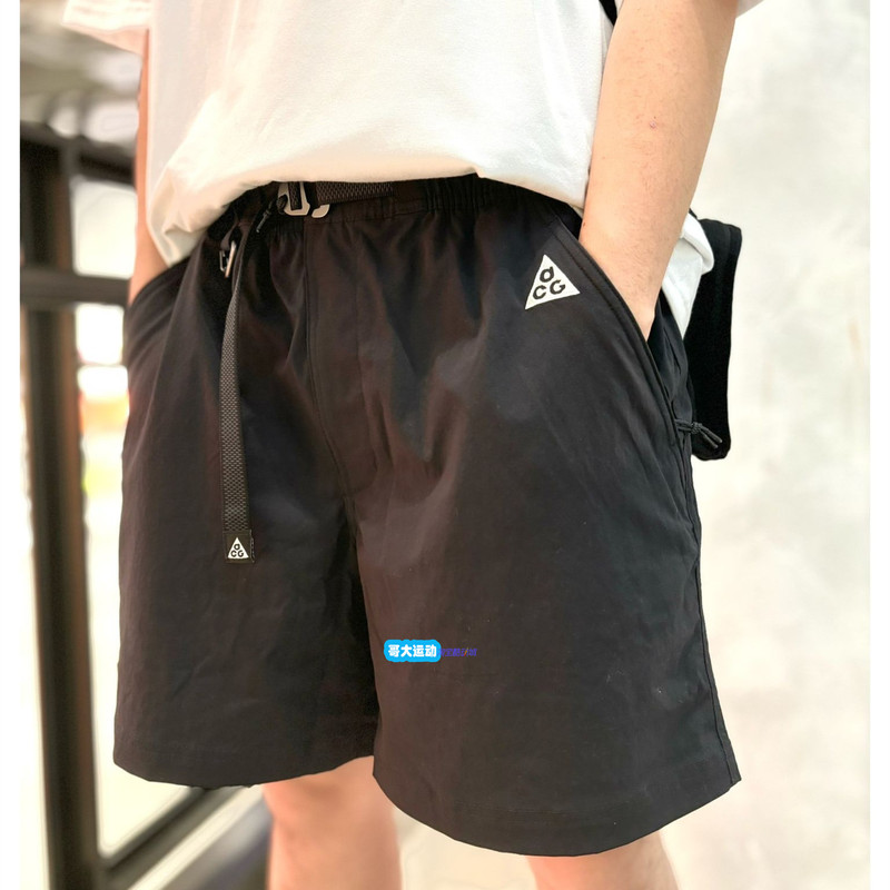 Nike Acg Men's and Women's Outdoor Functional Water-Repellent Sports Casual Loose American Shorts Fn2431-010-437