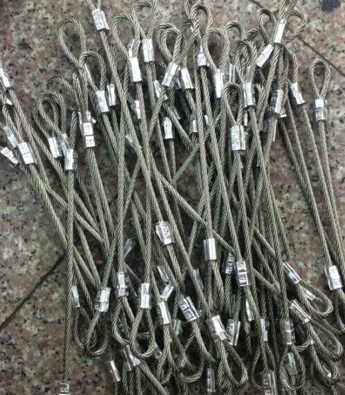 M4 new stainless steel plastic-coated steel wire rope speaker rope sling rope on both sides of the head, the picture is 40 cm according to the order