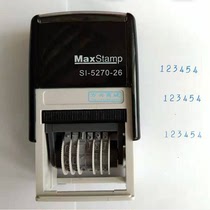 MaxStamp Gypsy Digital Text Flip Seal Number 0-9 Adjustable Ink Printing Stamp No Stamp