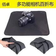 Bai Zhuo SLR đơn vi vải pleated phụ kiện phù hợp Sony Nikon Canon 70D80D 5D4 D750 A7 M2 R2 A65000 lót Lens gói Túi đựng dày nhà ở - Phụ kiện máy ảnh kỹ thuật số