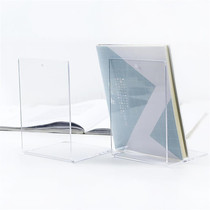 Day-style brief Acrylic Book Stand Creative Stop Book Board Students Bookshelves Desktop Bookshelves Book Clips Books By Book Blocking